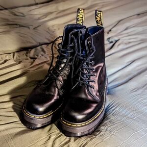 SOLD Dr. Martens Unisex Jadon 8-Eye Platform Combat Boots,Smooth Leather SZ 11W